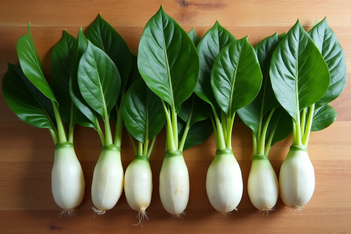 Plusieurs pothos avec feuilles vertes et racines blanches sur une table